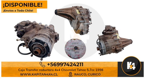Caja Transfer reductora 4x4 Chevrolet Blazer Tahoe 5.7cc 1998