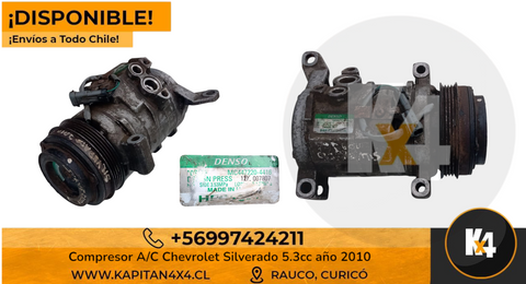 Compresor A/C Chevrolet Silverado 5.3cc 2010