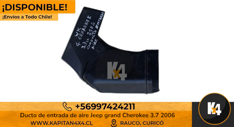 DUCTO DE ENTRADA DE AIRE (TOMA DE AIRE) JEEP GRAND CHEROKEE WK 3.7CC AÑO 2006