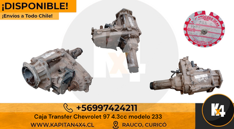 Caja Transferencia 4x4 Chevrolet 4.3cc 96-2004 Modelo 233