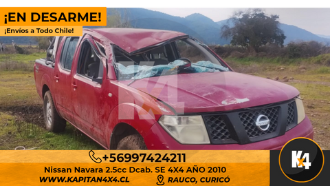 En Desarme Nissan Navara 2.5cc 4x4 año 2010