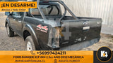 Camioneta Ford Ranger XLT 2012 negra en desarme con barra antivuelco, ofrecida por kapitan4x4 para repuestos.