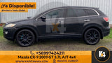 Mazda CX-9 2009 GT 3.7L A/T 4x4 negra, SUV, llantas negras, frenos azules. Repuestos originales kapitan4x4.