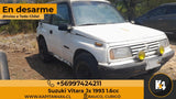 Suzuki Vitara JX 1993 blanco en despiece de kapitan4x4, vehículo todoterreno clásico para repuestos mecánicos.