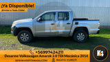 Volkswagen Amarok 2.0 TDI plateada 2014 para desarme, excelente estado exterior e interior, sin motor.