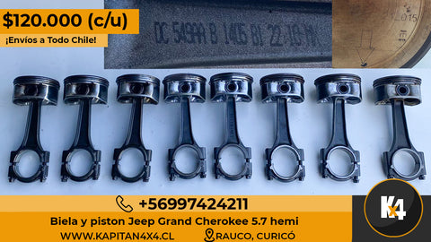 Biela y Pistón Jeep Grand Cherokee 5.7cc hemi