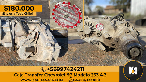 Caja Transfer Chevrolet 97 Modelo 233 4.3