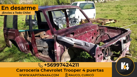 Carrocería Chevrolet Trooper 4 Puertas.