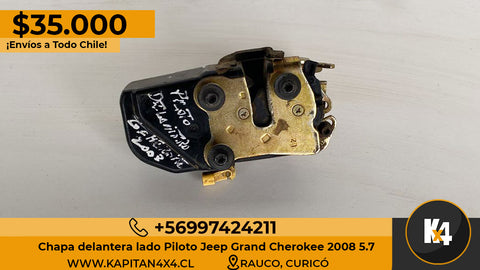 Chapa Delantera Lado Piloto Jeep Grand Cherokee 2008