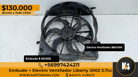 Embudo + Electro Ventilador Liberty 2002 3.7cc