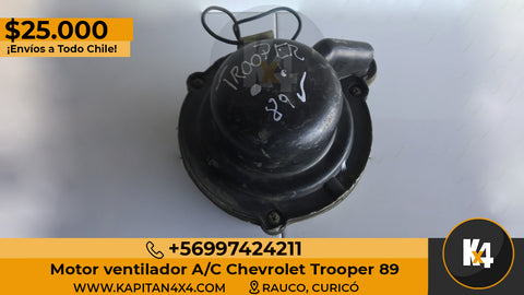 Motor Ventilador A/C Chevrolet Trooper 89