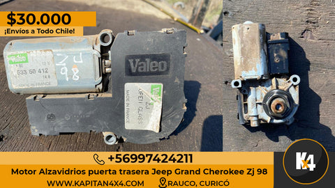 Motor Alzavidrios Puerta Trasera Jeep Grand Cherokee ZJ 98