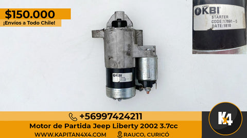 Motor de Partida Jeep Liberty 2002 3.7cc.