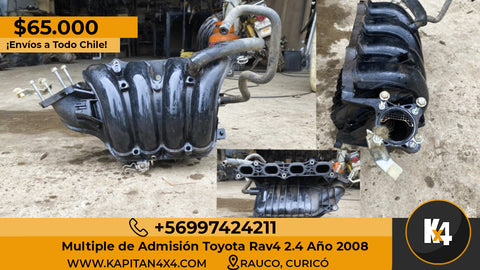 Múltiple de Admisión Toyota Rav4 2.4 Año 2008