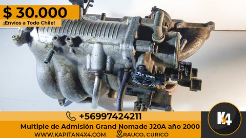 Múltiple de Admisión Suzuki Grand Nómade año 2000 Motor J20A