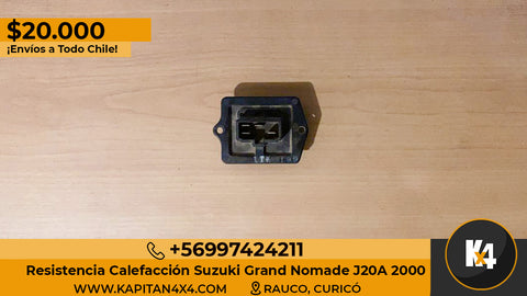 Resistencia Calefacción Suzuki Grand Nomade J20a Año 2000