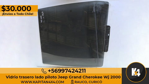 Vidrio Trasero Lado Piloto Jeep Grand Cherokee Wj 2000